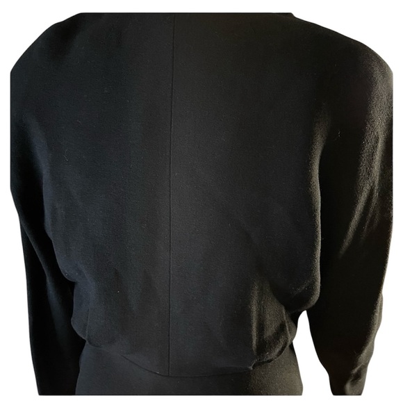 ANNE KLEIN BLAZER SINGLE BUTTON BLACK WOMEN PEAK LAPEL LONG SLEEVE SIZE SIX (6) - Picture 7 of 12